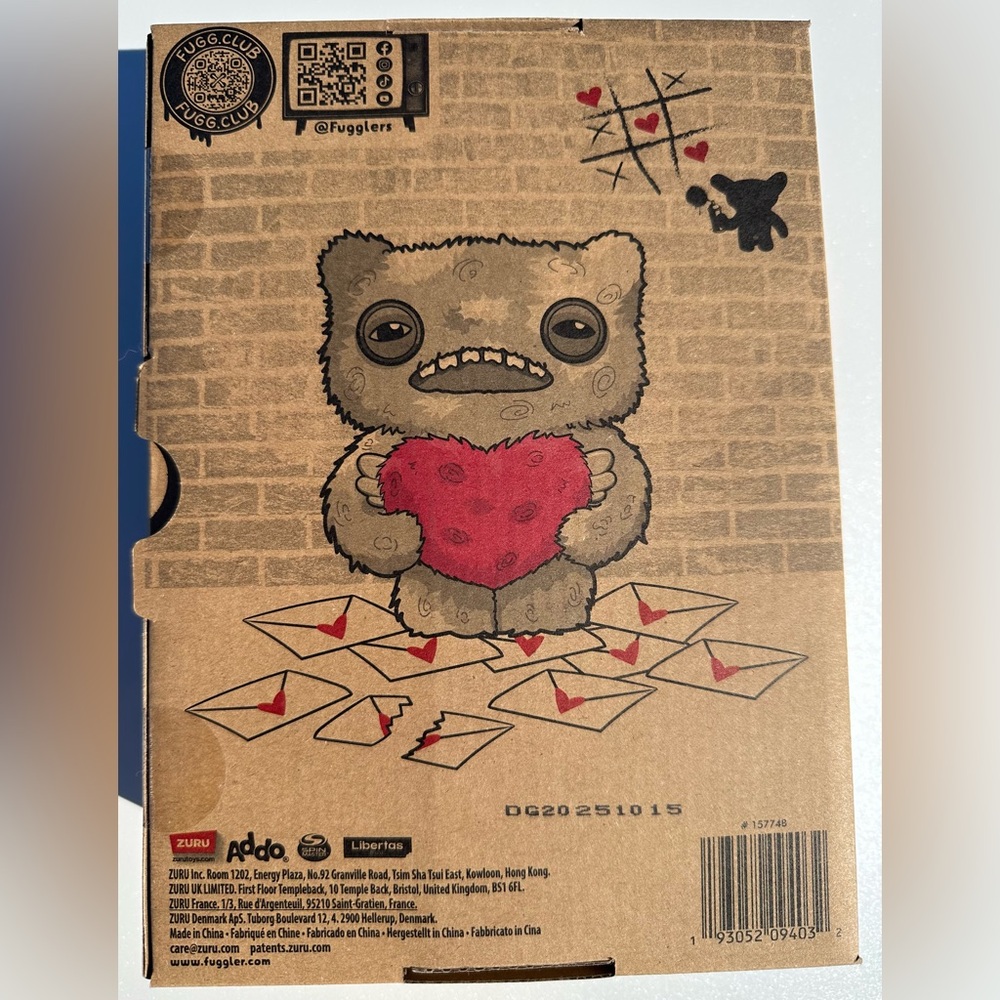 ZURU Fuggler LOVE FUGG Red & Pink Valentine's Day Funny Ugly Monster set of two - Picture 2 of 4